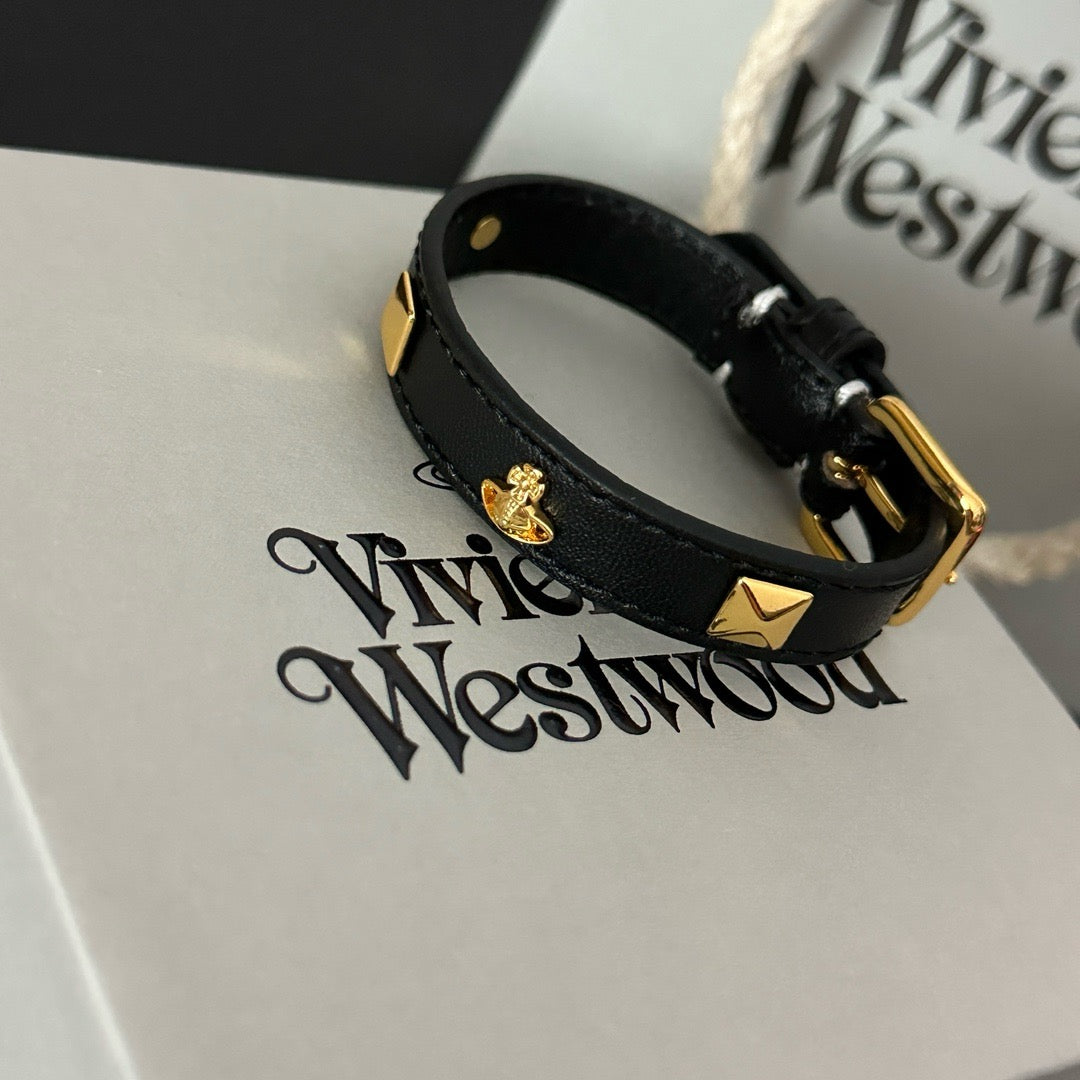 Vivian Leather Statement Bracelet