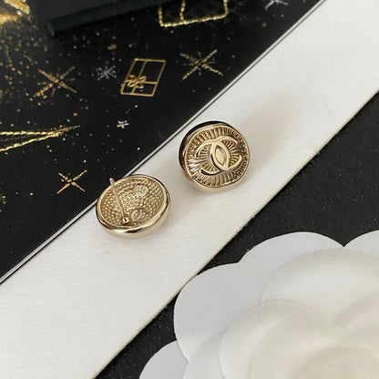 CC Royal Button Earrings