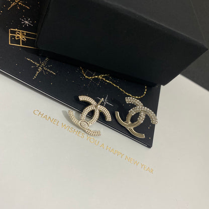CC crystal statement earrings