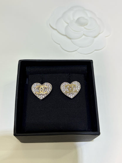 Miya Cc Heart Earrings