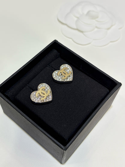 Miya Cc Heart Earrings
