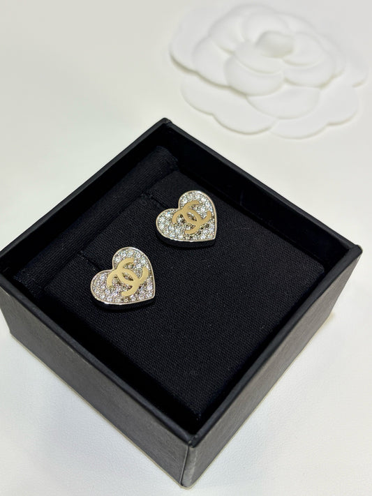 Miya Cc Heart Earrings
