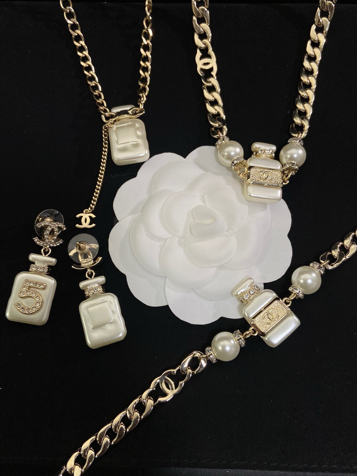Cici N5 Perfume Box Jewelry Set