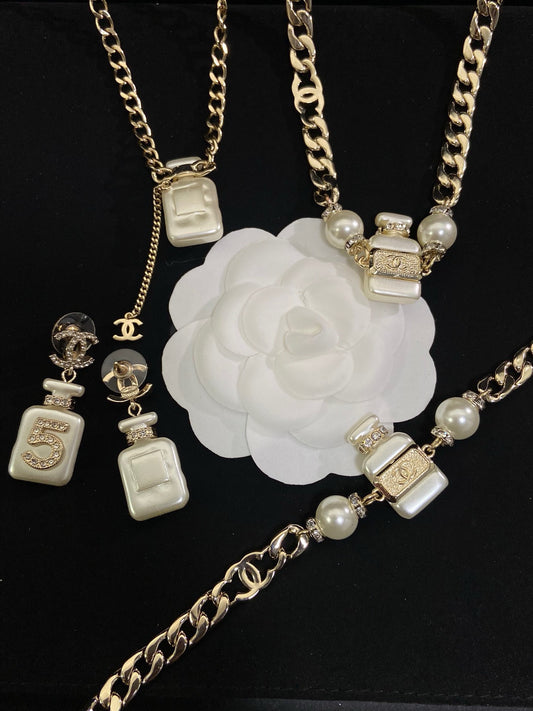 Cici N5 Perfume Box Jewelry Set