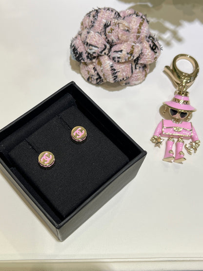 CC emblem earrings