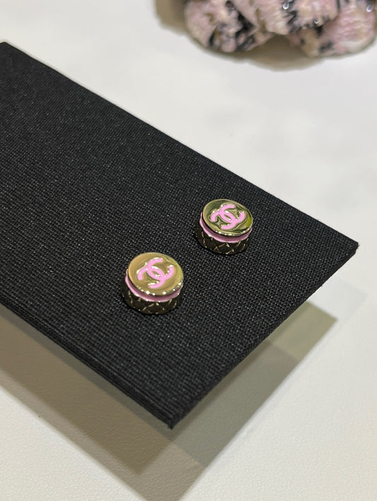 CC emblem earrings
