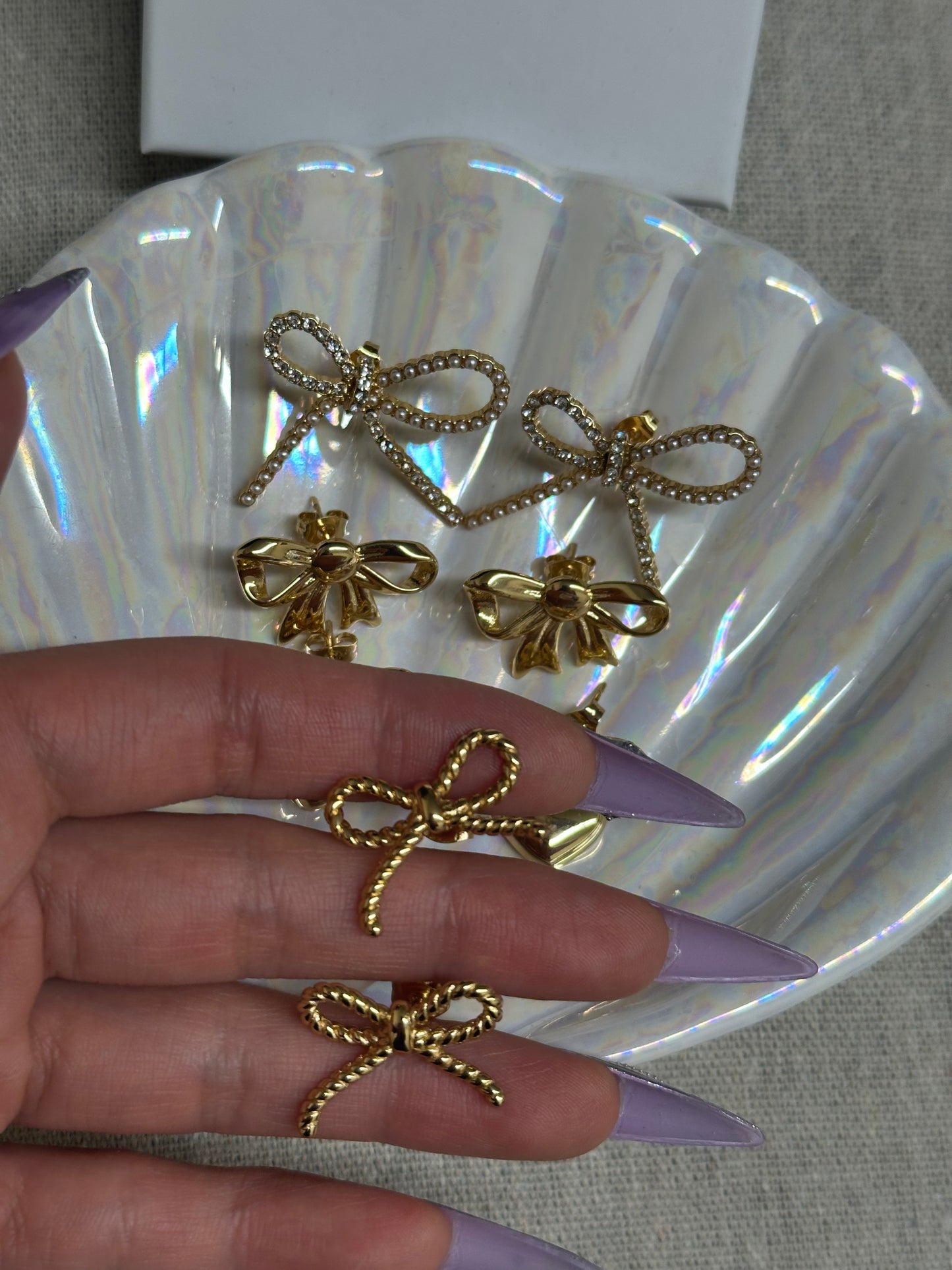 Xmas Bow Earrings Collection