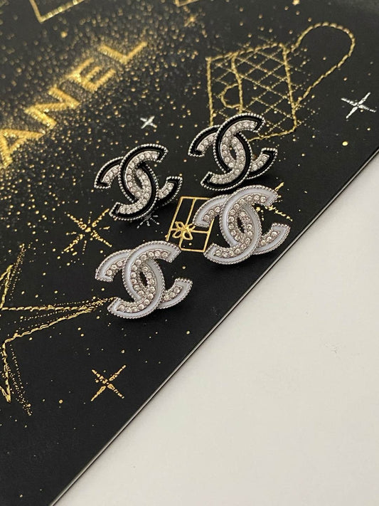 CC stud earrings