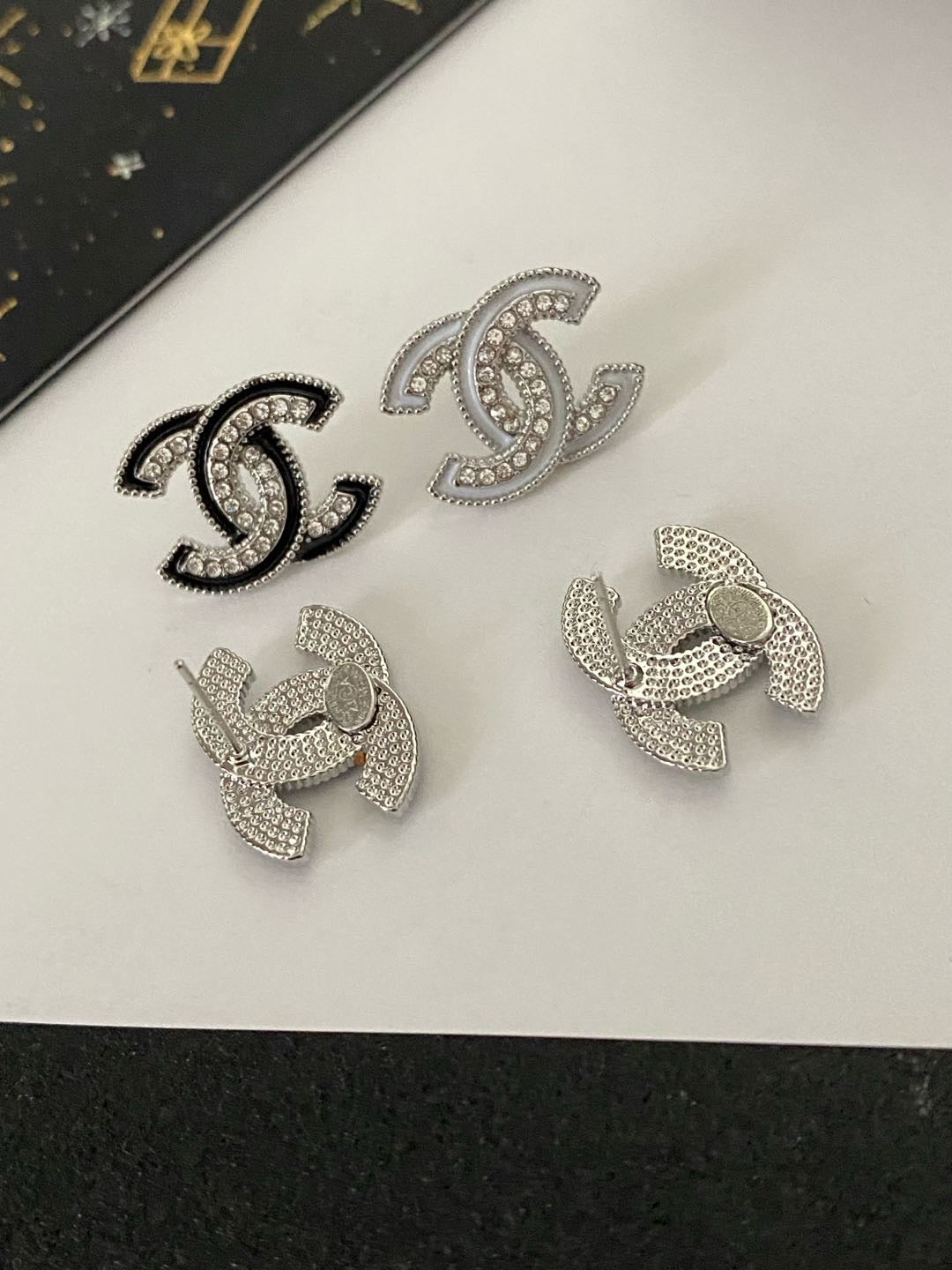CC stud earrings
