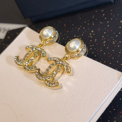 CC crystal earrings