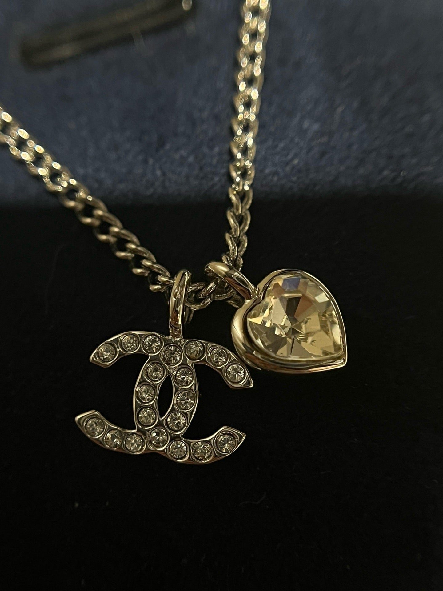 Cc heart necklace