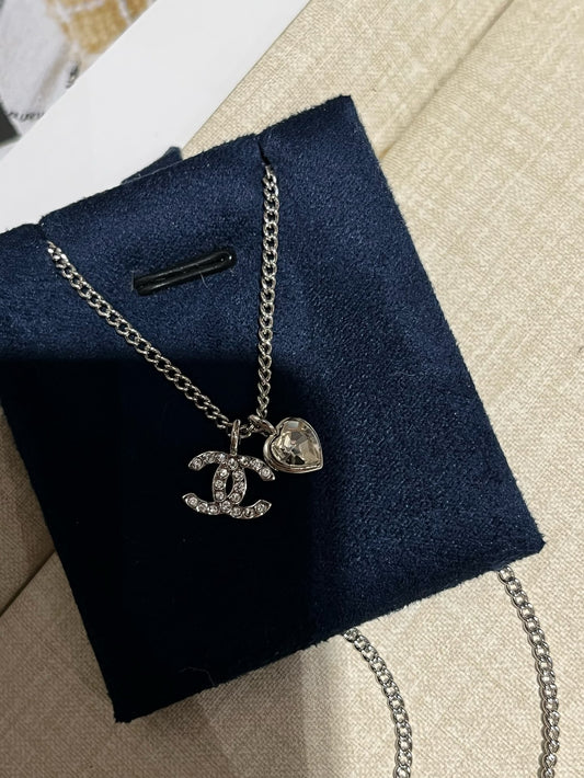 Cc heart necklace