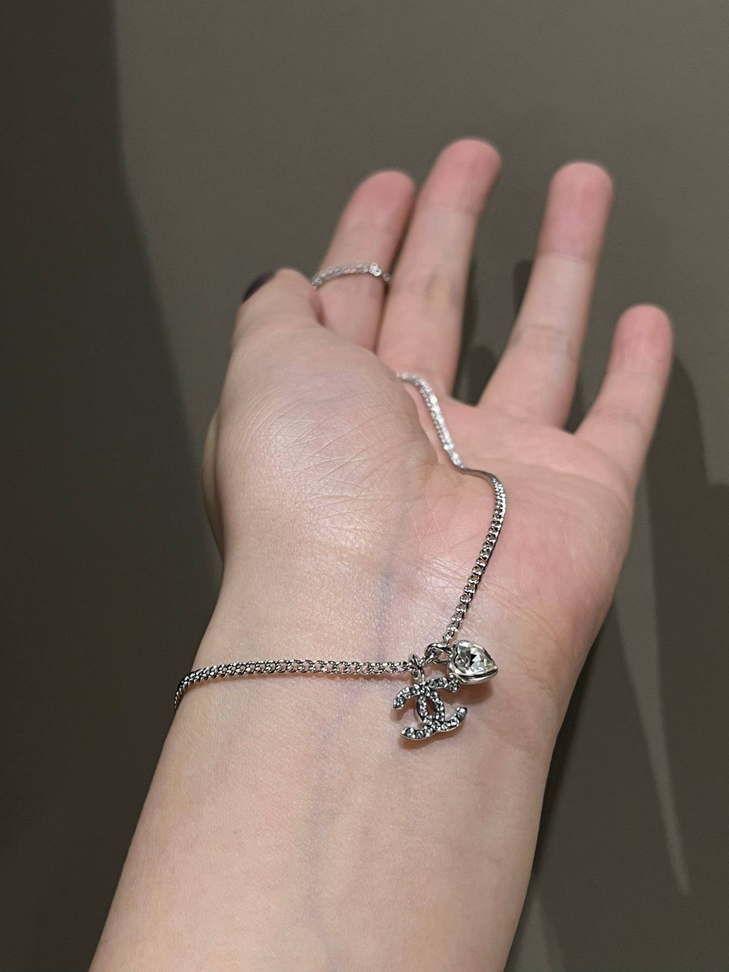 Cc heart necklace