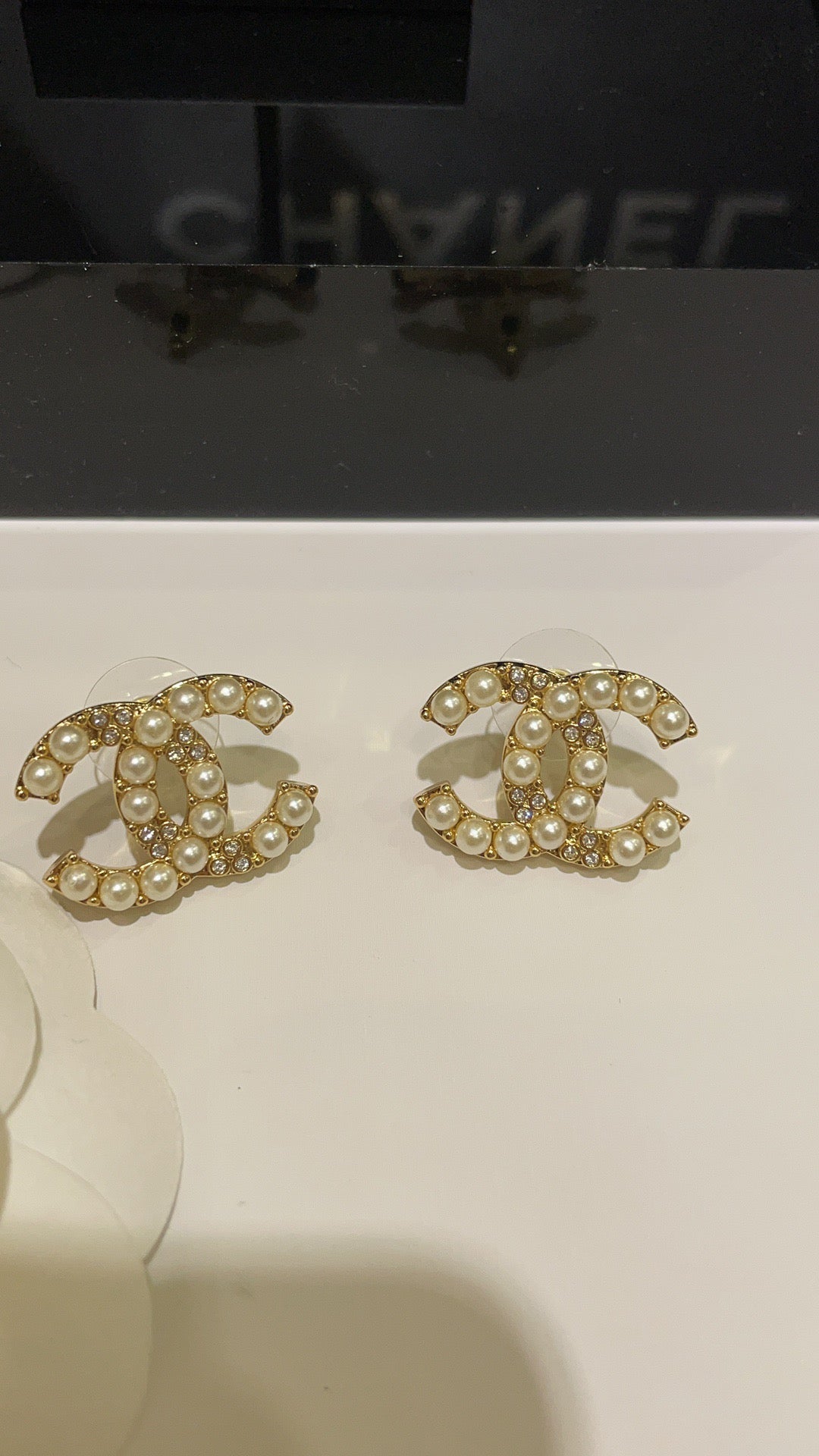 CICI crystal Pearl earrings
