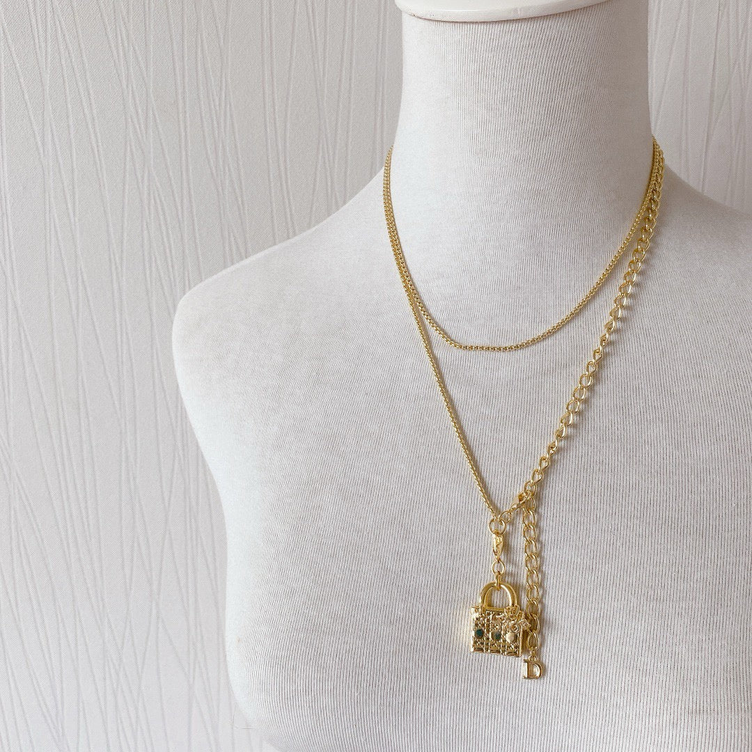 CD Convertible Chain Necklace & Waist /Sweater Chain