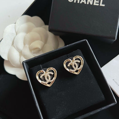CICY love crystal earrings