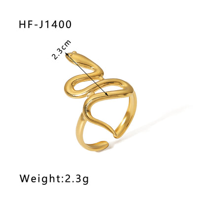 Leaf Flower 18k Gold Plated Rings