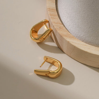 Bucket square earrings