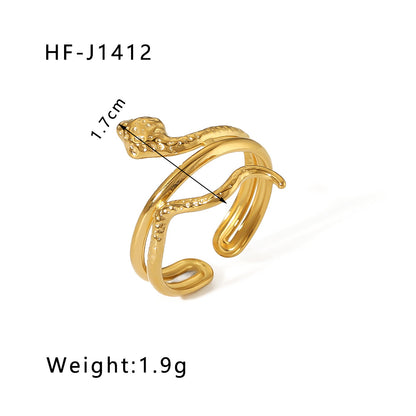 Leaf Flower 18k Gold Plated Rings