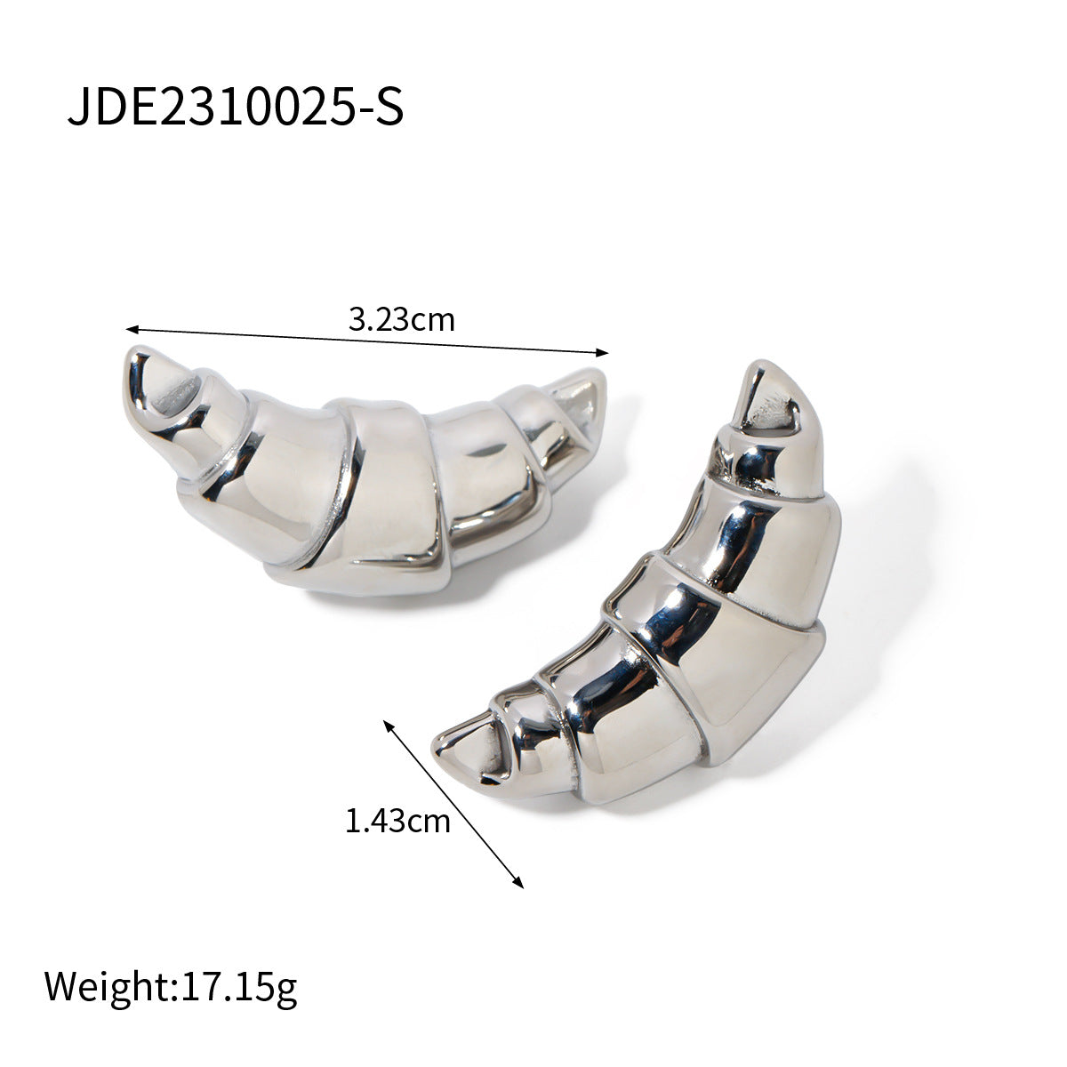 Croissant earring